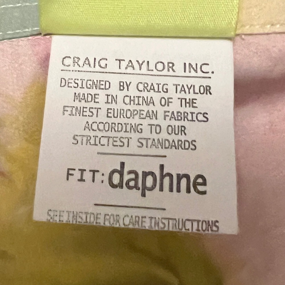 Craig Taylor Tropical Floral Shirt Dress Art To Wear Resort Cottagecore XS - Picture 6 of 9